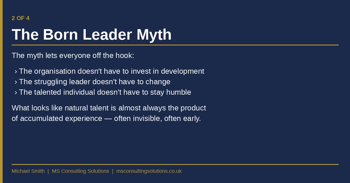 The Born Leader Myth